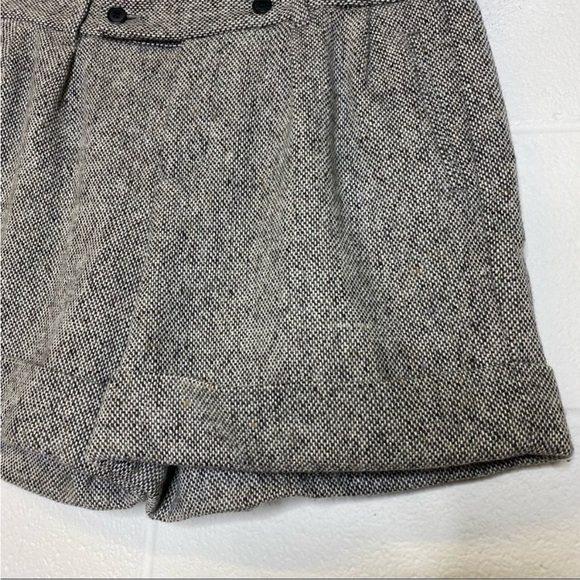Gap Grey Wool Cuffed Dress Shorts Size 8 - Picture 4 of 9